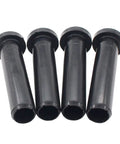 Front Suspension Control Arm Long Beefed Up Bushing With Spacer For Polaris Ranger And Xplorer UTVs Fits Ranger 500 4x4 6x6 2003 2004 Ranger 425 2x4 2003 2004 Ranger 500 2x4 2005 Xplorer 250 2000 2002 black pack of 4