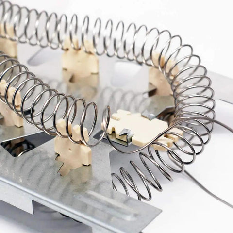 Whirlpool Dryer Heating Element Replacement 5400W 240V, WP3387747 Compatible, close-up of coil and terminal design.