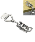 Dope Adjustable Toggle Corner Closure Latch With Keyhole For Tight Fits On Cabinet Doors Boxes And Window Covers Keeps Everything Locked Down Secure, stainless steel