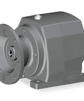 Slick Direct Drive Inline Parallel Speed Reducer With A 14 To 1 Ratio And 125 Rpm Output Featuring C Face Mounting, cast iron build.