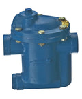 80S C2D9 Inverted Bucket Steam Trap 20 Psi, metal body, designed for hydronic heating systems, side view detail of product