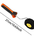 Drywall Corner Paint Roller Pumpkin Shape Precision Edging Tool For Tight Interior Exterior Wall Touch Ups Home Reno Pro Hack Quick Coating Game Changer Zero Fuss Knockout Finish, 27cm handle with sculpted roller.