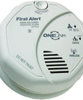 Wireless Interconnected Smoke And Carbon Monoxide Alarm With Voice Location Battery Operated Plug And Play Setup And Easy To Expand Your Home Safety Network System close-up view