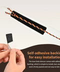 Self adhesive Bow String Silencers for Longbow and Recurve 2 Pairs installation with peel-off backing shown