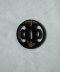 Samurai Sword Koshirae Tsuba Iron Carved 001-026 TDH 026 hand guard with classic ironwork for Katana Wakizashi Tanto
