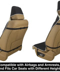 Side view of Waterproof Neoprene Car Seat Cover Sweatproof Non Slip Seat Protector Universal Fit For Front Bucket Seats Airbags Compatible