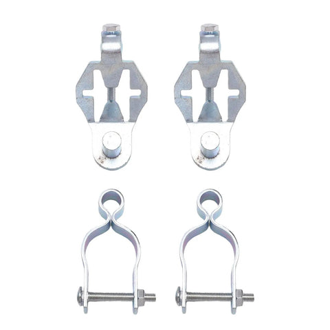 Heavy Duty T Post Gate Hinge Kit Dual Set For Chain Link Fences And Farm Entrances One And Five Eighths Inch Hinges Easy
