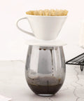Unbleached 1-2 Cup Coffee Filters Pack Of 50 For Small Basket Style Pour Over And Drip Coffee Makers Eco Friendly Natural Brown Paper in use