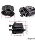 Kick Up Some Dust With This Badass Dual Speed Transfer Case Gearbox Featuring A Rock Solid Aluminum Build And Selectable Torque Ratios For Nasty Terrain Rc Crawling Rides, showing dimensions and design.