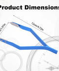 Watch Spring Bar Tool Kit With Two Spare Fork Tips And Screwdriver Aluminum Alloy Tweezers Product Dimensions