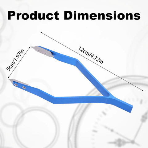 Watch Spring Bar Tool Kit With Two Spare Fork Tips And Screwdriver Aluminum Alloy Tweezers Product Dimensions