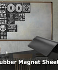 10 Pack Large Magnetic Sheets 9.3 By 6.85 Inches For Die Storage And Crafting on board in craft room
