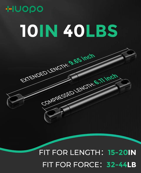 10 Inch Gas Struts 32 44 Lb Tool Box Shocks For Lightweight Aluminum Truck Toolbox RV Cabinets Boat Hatches And Lids 15 20 Inch Wide