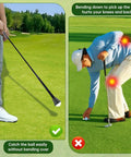 5 Pack Golf Ball Retriever Set Quick Install Putter Ball Grabber With Swing Handle And Suction Cup Portable For Black Finish