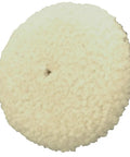 6.5 Inch Compounding Pad Set Of 2 For Auto Detailing, White Foam Pads For Polishing And Buffing, top view of pad