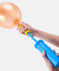 Inflating a balloon with Ball Pump Needle Set Pro Grade Must Have With 2 Metal Ball Needles 2 Tapered Nozzles And 1 Metal Adapter