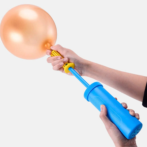 Inflating a balloon with Ball Pump Needle Set Pro Grade Must Have With 2 Metal Ball Needles 2 Tapered Nozzles And 1 Metal Adapter