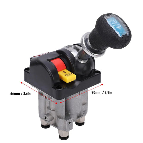 Heavy Duty Dump Truck Proportional Control Valve and PTO Switch Kit with four holes and four working positions, aluminum plastic material.