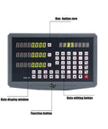 Front view of high resolution digital readout for milling lathe and EDM machines with RS232 display DRO linear scale encoder.