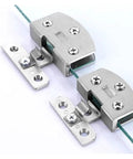 Heavy Duty Stainless Steel Shower Screen Hinges For Glass Doors 5 To 9mm Clamp Clips cabinet cupboard gate hinges tough as nails