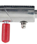 Heavy Duty Rock Solid 1/2 Inch Spring Loaded Cam Lock With Twist Lock Plunger Pin Grip Tight For Wrecker Tow Trucks And Heavy Farm Implements Zinc Plated Steel 2 Pack, stainless steel cam lock with red grip.