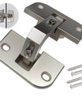 Adjustable Pie Cut Corner Cabinet Hinge With 78 Degree Opening For Lazy Susan And Bifold Doors Concealed Mount No Fuss Install