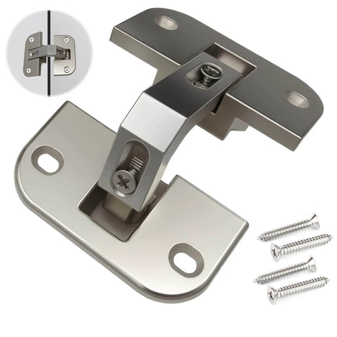 Adjustable Pie Cut Corner Cabinet Hinge With 78 Degree Opening For Lazy Susan And Bifold Doors Concealed Mount No Fuss Install