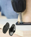 Heavy Duty Sectional Sofa Connectors Twenty Pack Metal Interlocking Alligator Pins used with a drill to secure frames.