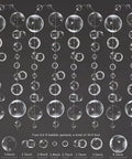 White Bubble Garland Set 26.4 Feet Of Transparent PVC Bubbles For Mermaid Ocean Party Decor Dope Photo Props, display image.