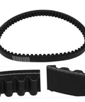 Go Kart Drive Belt Clutch Replacement For KT196 5959, heavy duty belt with textured surface, close-up of teeth and edges
