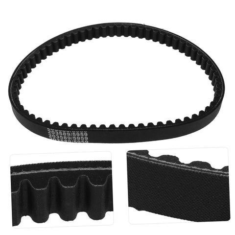 Go Kart Drive Belt Clutch Replacement For KT196 5959, heavy duty belt with textured surface, close-up of teeth and edges
