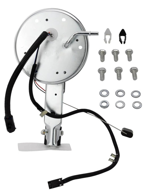 Direct Fit Drop In Fuel Pump Module Assembly For 2006 To 2010 Ford Crown Victoria Lincoln Town Car Mercury Grand Marquis V8 4.6L Gas Flex Replacement In Tank Fuel Sending Unit SP2130H 6W1Z9H307A HP10137 P76290S, components shown