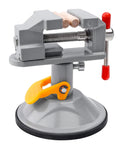 Dope Mini Drill Press Vise With Suction Cup 360 Degree Rotating Walnut Clamp Adjustable Jaw Vise for Jewelry Making and DIY Crafts