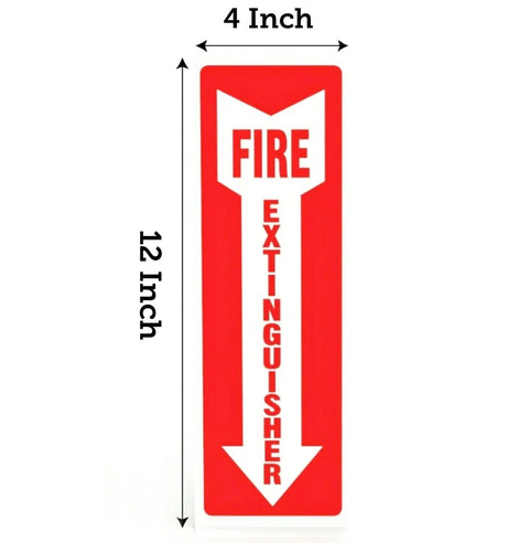 Fire Extinguisher Signs 12 Pack 4 By 12 Inches 5 Mil Vinyl Weatherproof Stickers With Downward Arrow Self Adhesive For Office Or Business Indoor Outdoor Compliance Ready