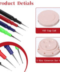 Watch Repair Oiler Pen Set With Four Size Needle Tips And Oil Cup Pro Grade Precision Lubrication Tools For Watches Clocks