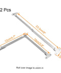Rotatable Lid Support Hinge 2 Piece Set For Boxes Cabinets And Jewelry Boxes Durable Steel Construction Includes Mounting Screws Unfolded 9 By 3 Inches