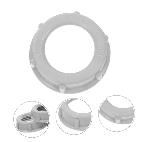 4 Inch Gray Plastic Insulating Bushing For Control Panels And Enclosures, Heat Resistant And High Electrical Insulation, Tool Free Installation Conduit Protection Fitting, Weatherproof Enclosures, 100 Pack, gray 3/4-inch bushing