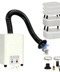 Heavy Duty Solder Fume Extractor Pulling Hella Clean Air With 128 To 168 Cubic Meters Per Hour Flow and Triple Stage Filtration setup.