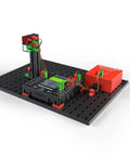 Robotics TXT 4.0 Base Set Robot Kit For STEM Builders, Programmable, Durable Black Design, Hands On Coding And Control, Great For Learning Core Robotics And Engineering on black base with controller and sensors