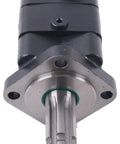 Front view of Hydraulic Motor 151F0563 Compatible With Sauer Danfoss OMS160 PTO Shaft Side Port G One Half Port G One Quarter Drain