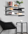 Three Layer Wall Mounted Storage Rack For Long Items Like Lumber And Pipes Heavy Duty Garage Shed Shelving Black Two Pack