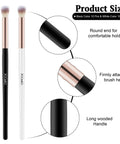 20 Pack Lash Bath Pro Grade Cleaning Brushes For Lash Extensions And Natural Lashes, detail of black and white handle brushes