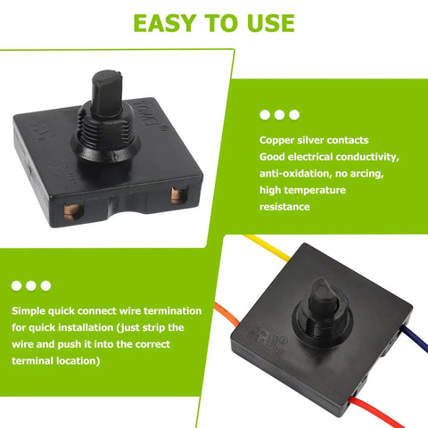 Rotary Switch Four Position Three Speed Power Selector With Knob For Heaters And Equipment 13A 125V 10A 250V ABS housing