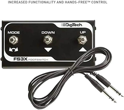 FS3X Three Function Foot Switch For Hands Free Control Of FX Pedals With Output Loop Selection And Auto Record, metal chassis.