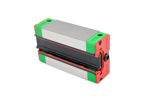EGH25CA Linear Guideway Heavy Load With Top Mount Square Block in gray and green colors for machinery and CNC tables