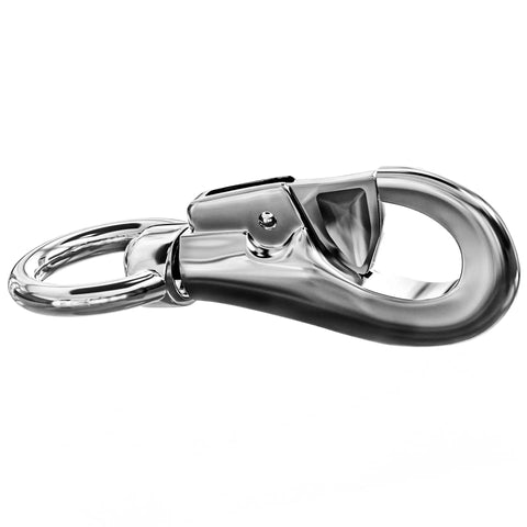 Heavy Duty Swivel Hook For Hanging Chairs And Hammocks, Stainless Steel Snap, Supports Up To 1000 Lbs, Indoor Outdoor Use, Easy Snap Installation