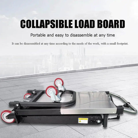 Ultimate Motorized Stair Climbing Cart With Foldable Handle And No Slip Wheels For Moving Heavy Loads Like Beer Kegs Or Tyres Up Stairs Effortlessly While Saving Your Back From Serious Strain Today, collapsible load board with wheels.