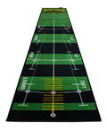 Ten Foot By Twenty Inch Golf Putting Green Mat With Multi Distance Markers Anti Slip Backing Indoor Outdoor Training Aid