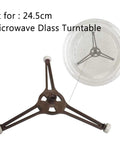Microwave Turntable Support Ring Replacement with 14mm Roller Dia for 24.5cm Glass Plate Triple Arm Holder