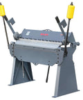 49 Inch Box And Pan Brake For Steel And Aluminum, 12 Gauge Capacity Up To 0.1 Inch Mild Steel, Adjustable 0 To 135 Degree Bend